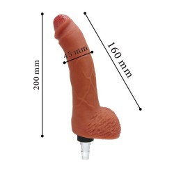 Gode réaliste pour sex machine Fame │20cm - Ø 4,5cm