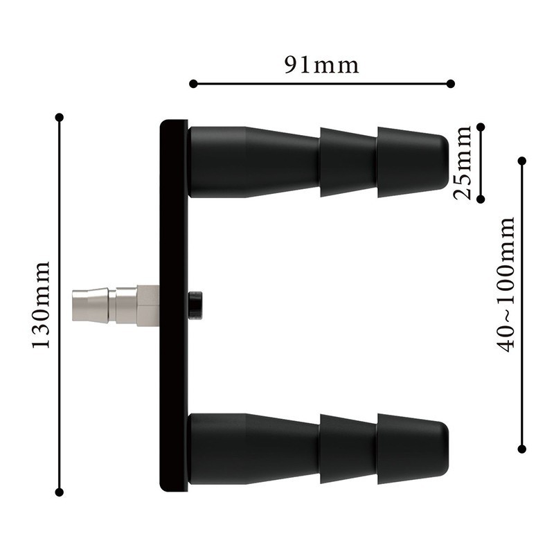 Adaptateur Fucking Machine VacULock Double Pénétration FM-G-DVL