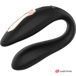 VIBROMASSEUR DUAL PLEASURE TECNOLOG A WATCHME NOIR/OR