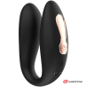 VIBROMASSEUR DUAL PLEASURE TECNOLOG A WATCHME NOIR/OR