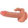 Gode avec stimulateur de clitoris Julian vibrant 16 cm avec télécommande