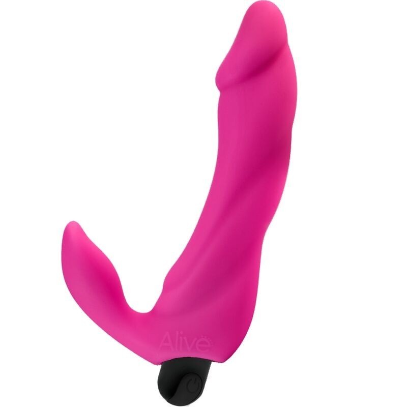 ALIVE - GODE VIBRATEUR BIFUN PRO ROSE 14,9 CM ALIVE - GODE VIBRATEUR BIFUN PRO ROSE 14,9 CM