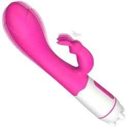 ARMONY - HAPPY VIBRATEUR & STIMULATEUR DE LAPIN FUCHSIA