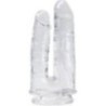 ALIVE - IMPERIUM DOUBLE PÉNIS RÉALISTE TRANSPARENT 12/14 CM
