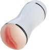 MASTURBATEUR DOUBLE VAGIN ET BOUCHE BLANC