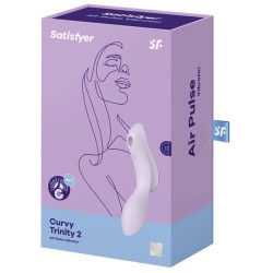 Stimulateur de clitoris à air pulsé Curvy Trinity