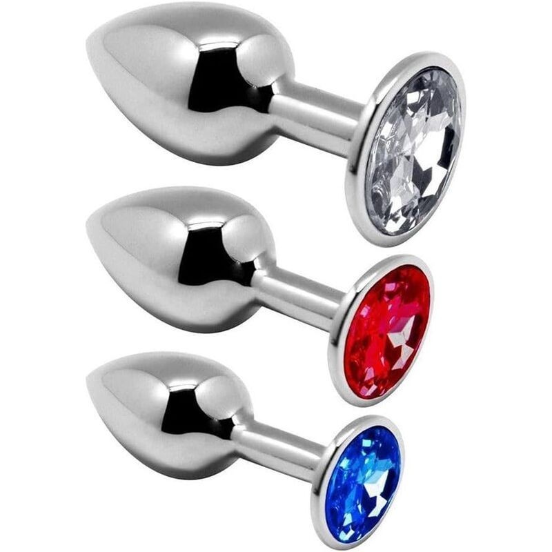 ALIVE - KIT DE PLAISIR ANAL 3 PLUG MÉTAL ALIVE - KIT DE PLAISIR ANAL 3 PLUG MÉTAL