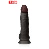 Gode réaliste The Intense Black 24 x 5 cm - Captain Red