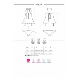 859-COR-1 Guêpière - Noir