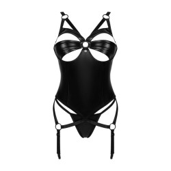 Armares guêpière et string - Noir