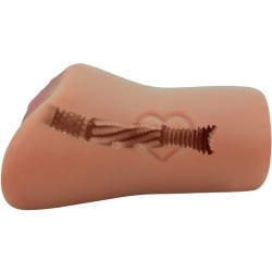 CONCEPTION DE VAGIN ET D'ANUS ÉCARLATE AVEC UNE CHAIR EN FORME DE CŒUR