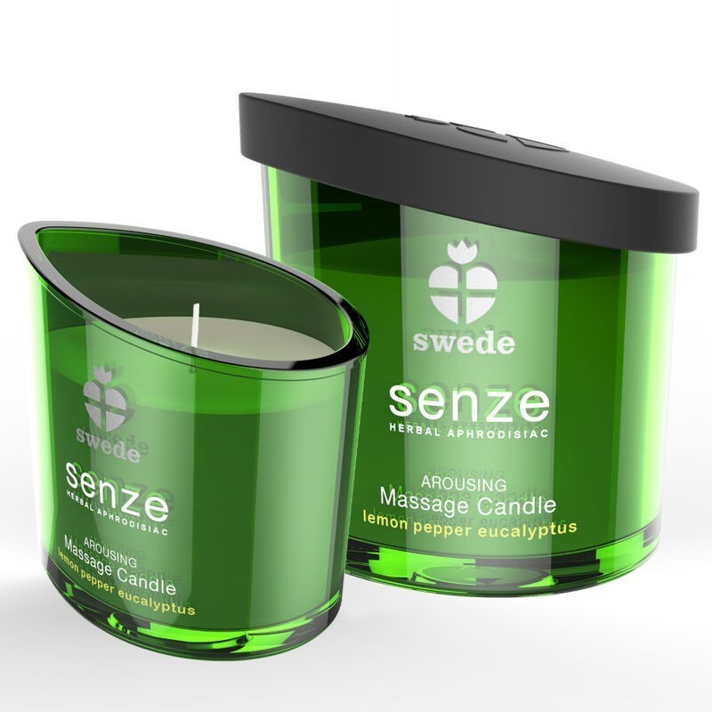 SWEDE - BOUGIE DE MASSAGE EXCITANTE SENZE - CITRON, POIVRE, EUCALYPTUS SWEDE - BOUGIE DE MASSAGE EXCITANTE SENZE - CITRON, POIVRE, EUCALYPTUS