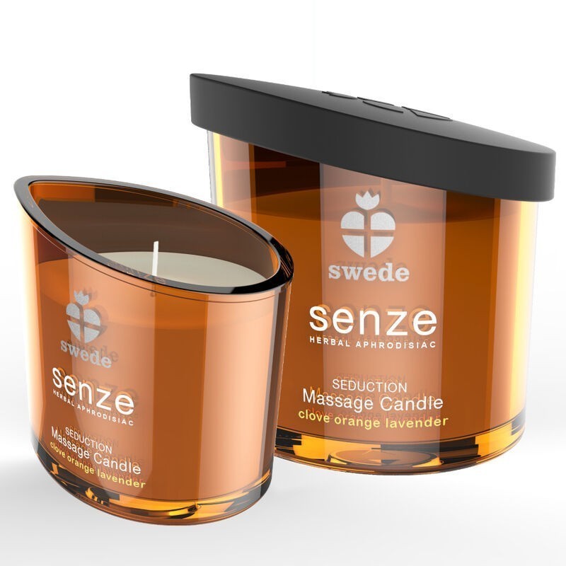 SWEDE - BOUGIE DE MASSAGE SÉDUCTION SENZE - GIROFLE, ORANGE, LAVANDE SWEDE - BOUGIE DE MASSAGE SÉDUCTION SENZE - GIROFLE, ORANGE, LAVANDE