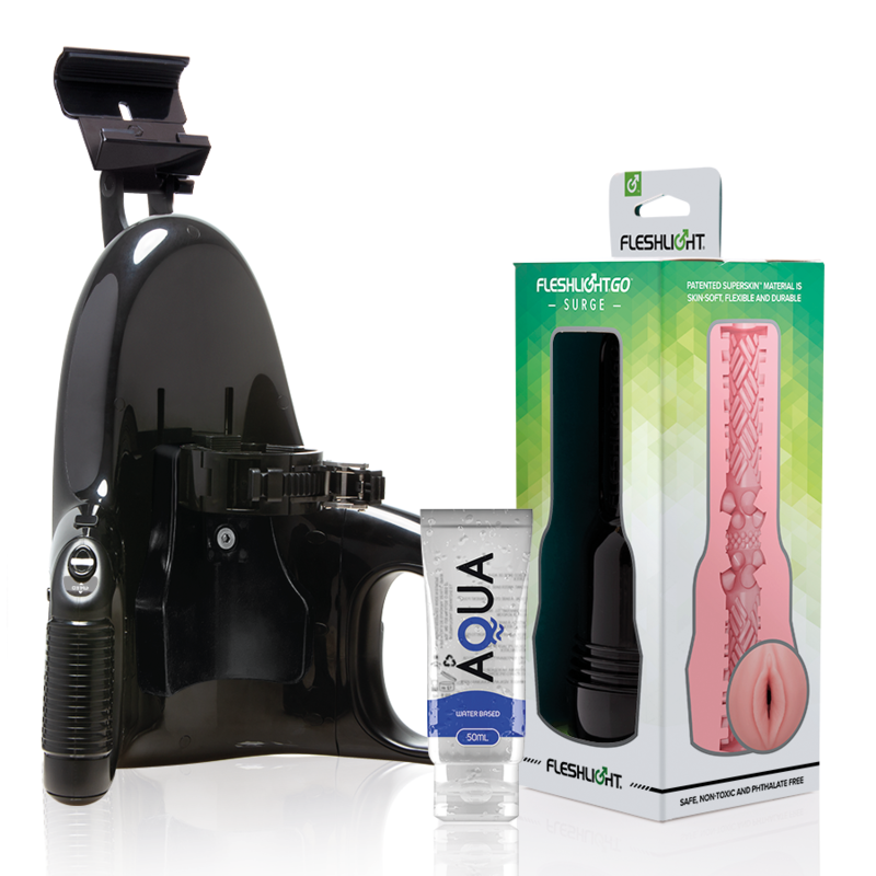 Masturbateur  vagin Go Pink Lady Surge + Lancement universel + Lubrifiant