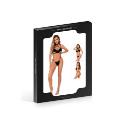 Ensemble soutien-gorge et string en velours