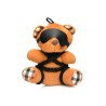 Porte clés rigolo Teddy Bear peluche en tenue de bondage