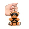 Porte clés rigolo Teddy Bear peluche en tenue de bondage