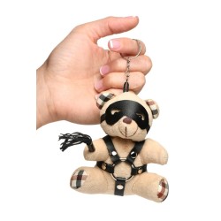 Porte-clés rigolo Teddy Bear en tenue BDSM