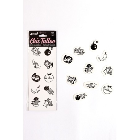 10 tatouages temporaires Spicy Collection