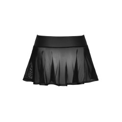 Mini-jupe noire transparente