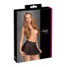 Mini-jupe noire transparente
