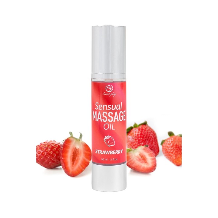 Huile de massage Fraise - Secret Play