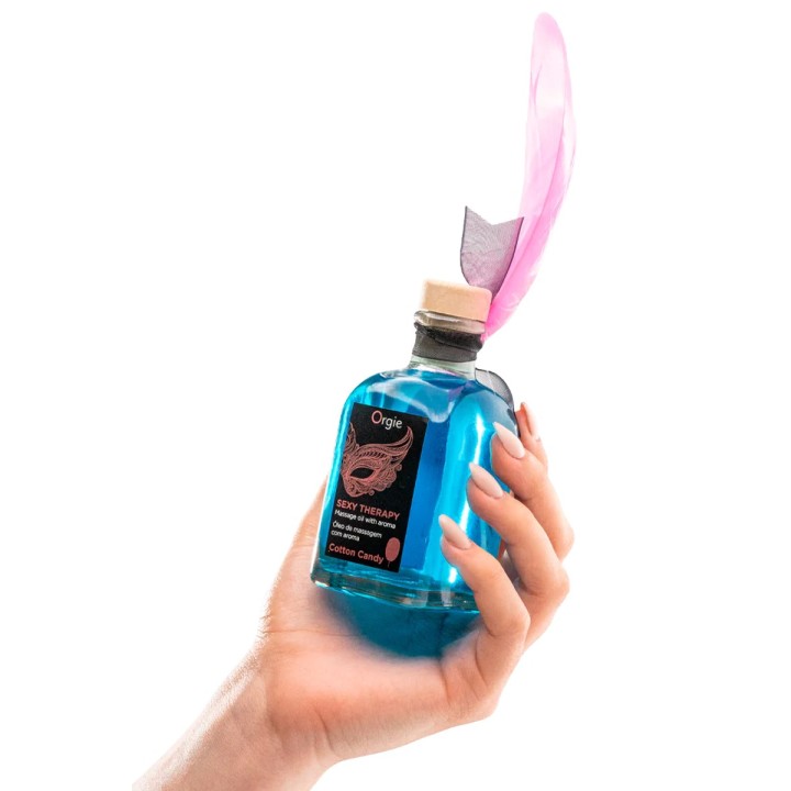 Huile de Massage Embrassable Sexy Therapy – Arôme Barbe à Papa