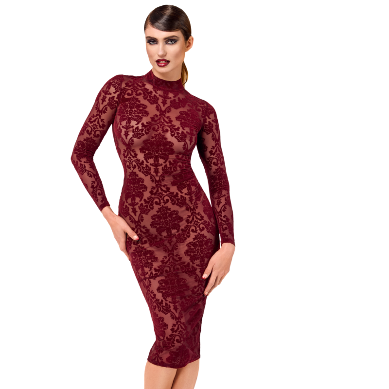 Robe Midi Kink Royal F384 - Élégante & Chic Robe Style