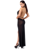 Robe longue liquide F373 Onyx élégante - Achetez maintenant !