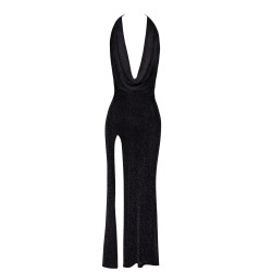 Robe longue liquide F373 Onyx élégante - Achetez maintenant !