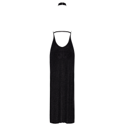 Robe Longue Onyx à Double Fente F372 | Robe Élégante