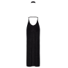 Robe Longue Onyx à Double Fente F372 | Robe Élégante