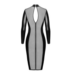 Robe mi-longue transparente Luxuria Crystal Back - L'élégance redéfinie