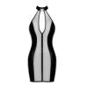 F370 Luxuria Crystal Sheer Mini Robe - Élégante Robe Style