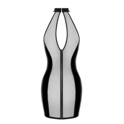 F370 Luxuria Crystal Sheer Mini Robe - Élégante Robe Style