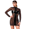 F369 Crossfire Mesh & Wetlook Mini dress