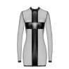 F369 Crossfire Mesh & Wetlook Mini dress