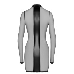 F369 Crossfire Mesh & Wetlook Mini dress