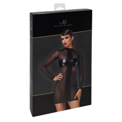 F369 Crossfire Mesh & Wetlook Mini dress