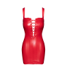 F364 Bombshell Lace-Up Mini Dress Red