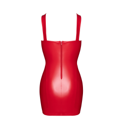 F364 Bombshell Lace-Up Mini Dress Red