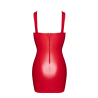 F364 Bombshell Lace-Up Mini Dress Red