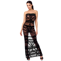 F358 Bondesque Opera Off-shoulder long dress