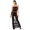 F358 Bondesque Opera Off-shoulder long dress