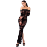 F358 Bondesque Opera Off-shoulder long dress