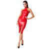 F354 Orgia Robe midi rouge