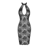 F338 Robe midi en dentelle Nocturne