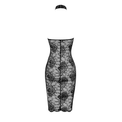 F338 Robe midi en dentelle Nocturne