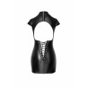F309 Mini robe fantaisie wetlook avec dos en dentelle