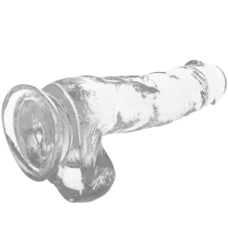 X RAY - HARNAIS + BITE TRANSPARENT AVEC BILLES 18.5 CM -O- 3.8 CM